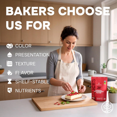 Organic Strawberry Slices Freeze-Dried 3.2 Ounce Bag