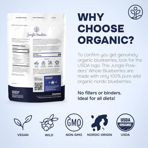 Whole Wild Blueberries Freeze-Dried 4 Ounce Bag