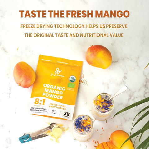 Organic Mango Powder Freeze-dried 5 Ounce Bag