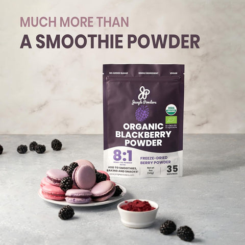 Organic Freeze-dried  Blackberry Powder 5 Ounce Bag