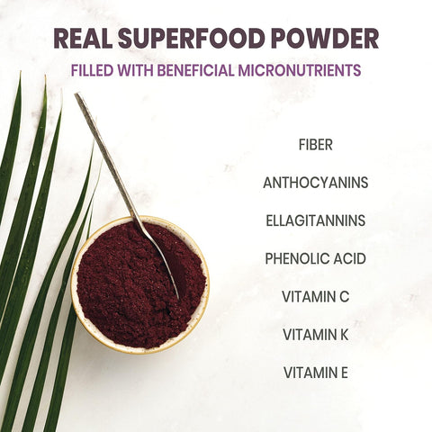 Jungle Powders Black Raspberry Powder Organic 5 Ounce / 141g Bag Made from Freeze Dried Organic Black Raspberries