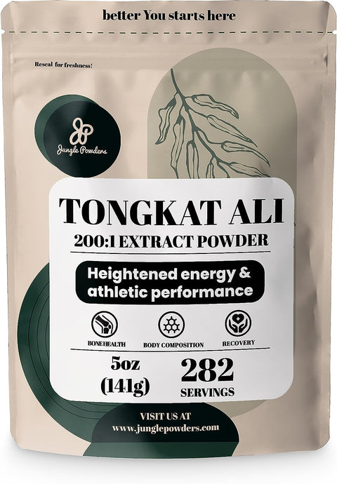 Tongkat Ali Powder for Men 200:1 Extract 5 Ounce Bag