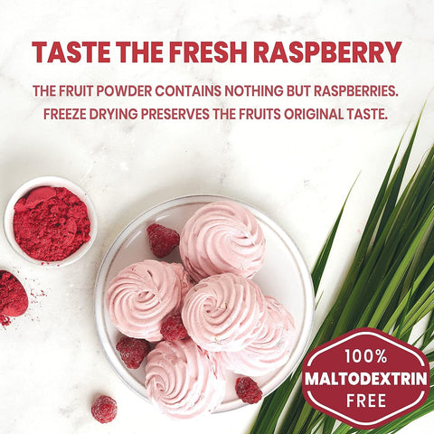 Organic Raspberry Powder Freeze-Dried 5 Ounce Bag