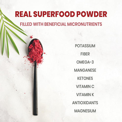 Organic Raspberry Powder Freeze-Dried 5 Ounce Bag