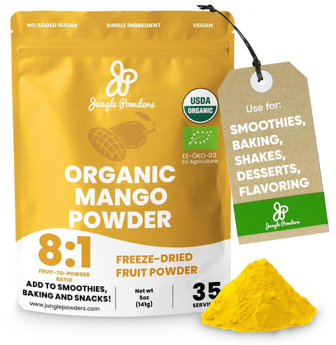Organic Mango Powder Freeze-dried 5 Ounce Bag