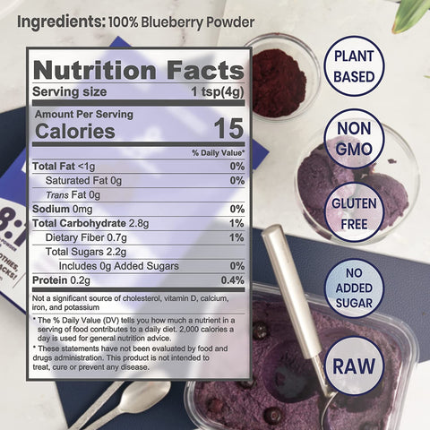 Wild Blueberry Powder Freeze-Dried