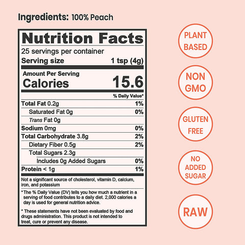 Peach Powder Freeze-dried