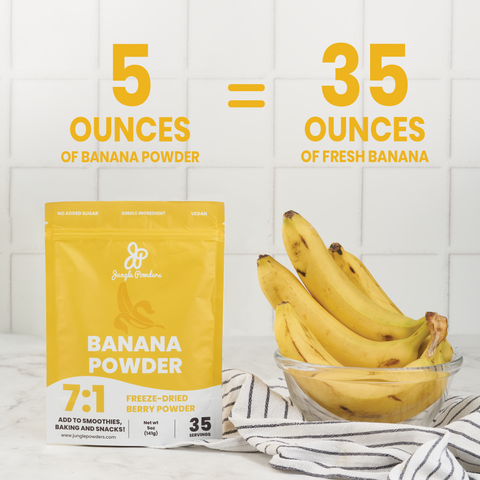 Banana Powder Freeze-dried 5 Ounce Bag