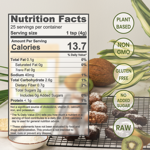 Kiwi Fruit Powder Freeze-dried 3.5 Ounce Bag