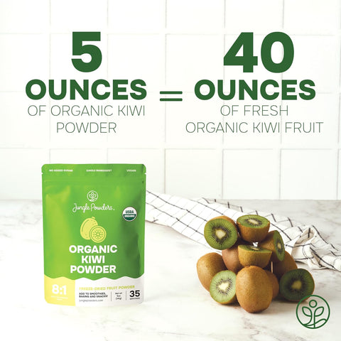 Organic Kiwi Powder Freeze-Dried 5 Ounce Bag