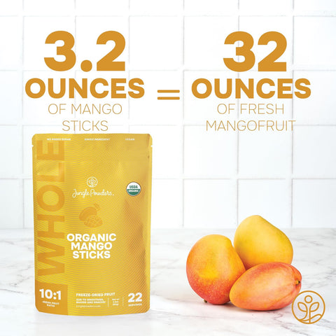 Mango Sticks Freeze-Dried 3.2 Ounce Bag