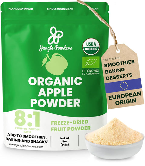 Organic Apple Powder Freeze-Dried 5 Ounce Bag