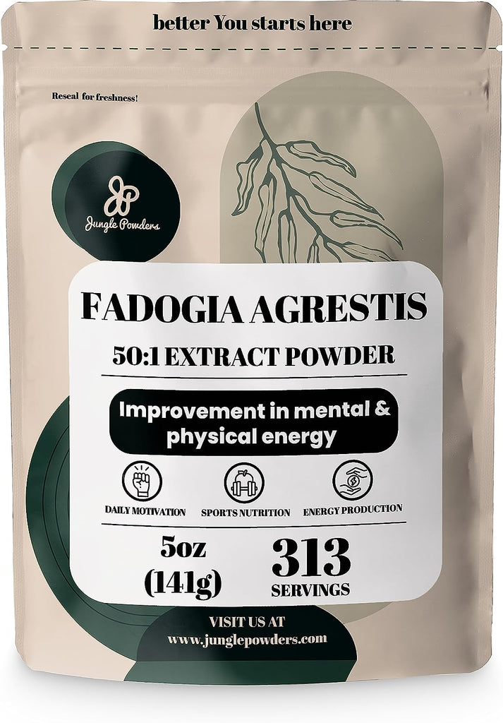 Jungle Powders Fadogia Agrestis Extract for Men 50:1 Concentration, 313 Servings