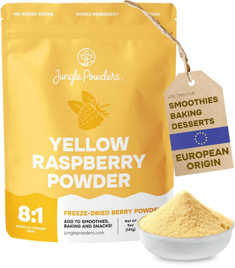 Yellow Raspberry Powder Freeze-Dried 5 Ounce Bag