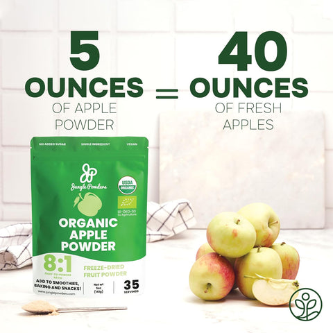 Organic Apple Powder Freeze-Dried 5 Ounce Bag
