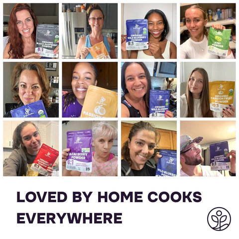 Organic Aronia Berry Powder Freeze-dried 5 Ounce Bag