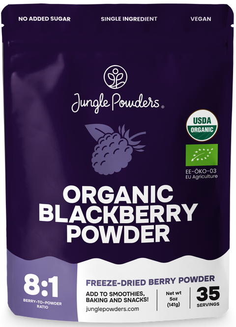 Organic Freeze-dried  Blackberry Powder 5 Ounce Bag