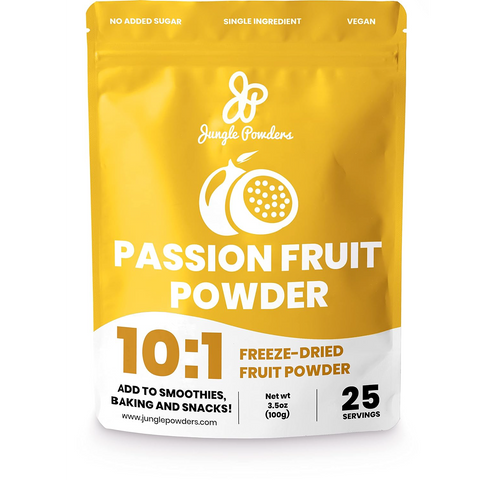 Jungle Powders Passion Fruit Powder For Smoothie 3.5 Ounce Bag