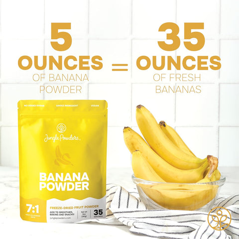 Banana Powder Freeze-dried 5 Ounce Bag