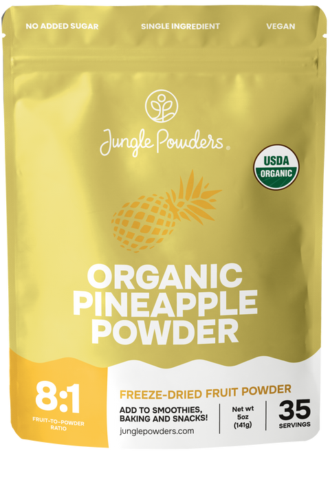 Organic Pineapple Powder Freeze-Dried 5 Ounce Bag