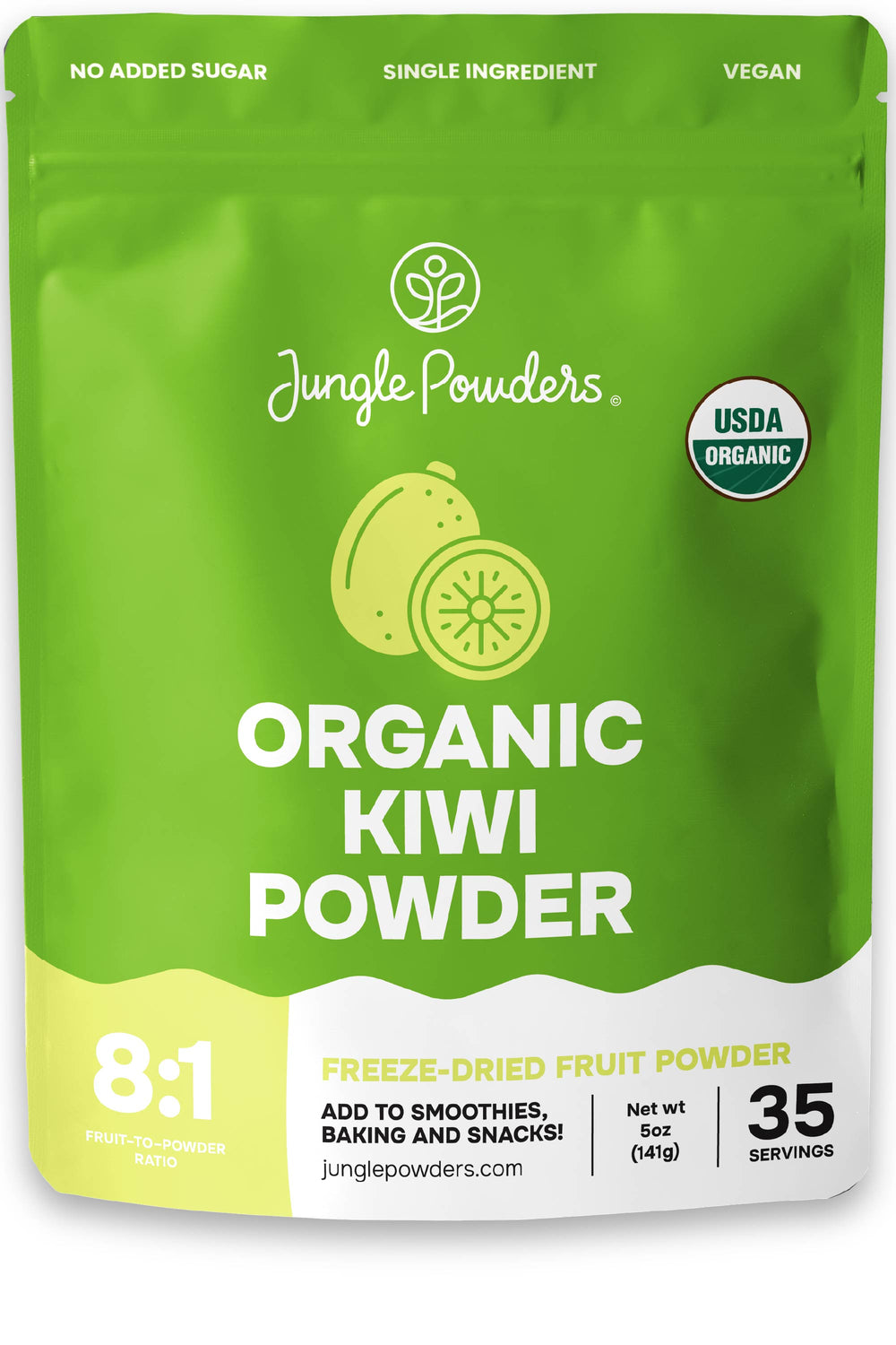 kai！ ガリウム Dr.FCG POWDER DR1031 3個セット Organic Kiwi Powder Freeze-Dried 5 Ounce Bag – Jungle Powders