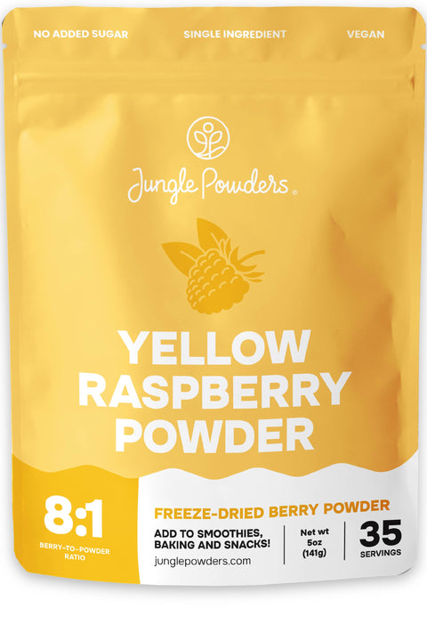 Yellow Raspberry Powder Freeze-Dried 5 Ounce Bag