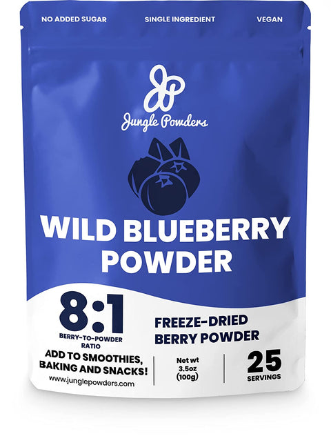 Jungle Powders Freeze-Dried Blueberry Powder 3.5oz / 100g
