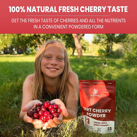 Jungle Powders Tart Cherry Powder 3.5 Ounce Bag / 100g Made from Freeze Dried Cherries