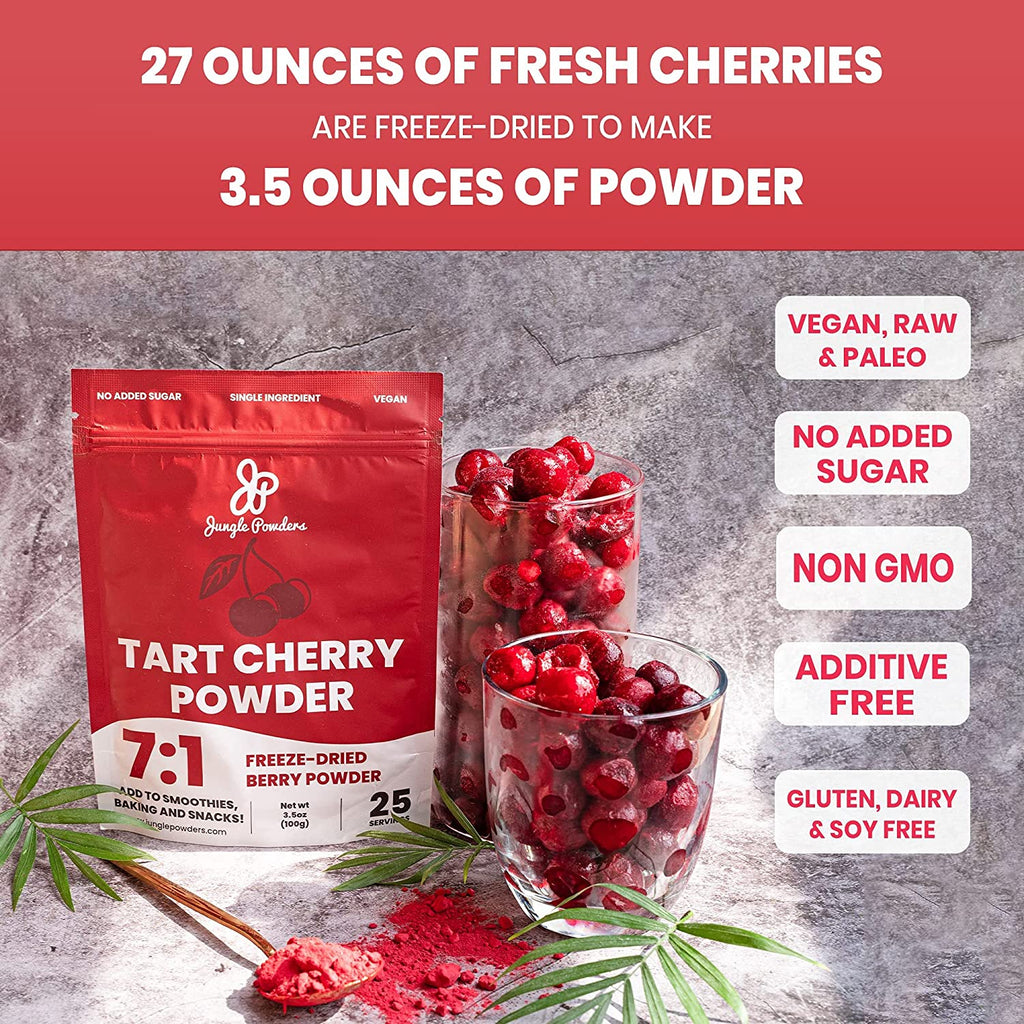 Jungle Powders 3.5oz Freeze-Dried Tart Cherry Powder