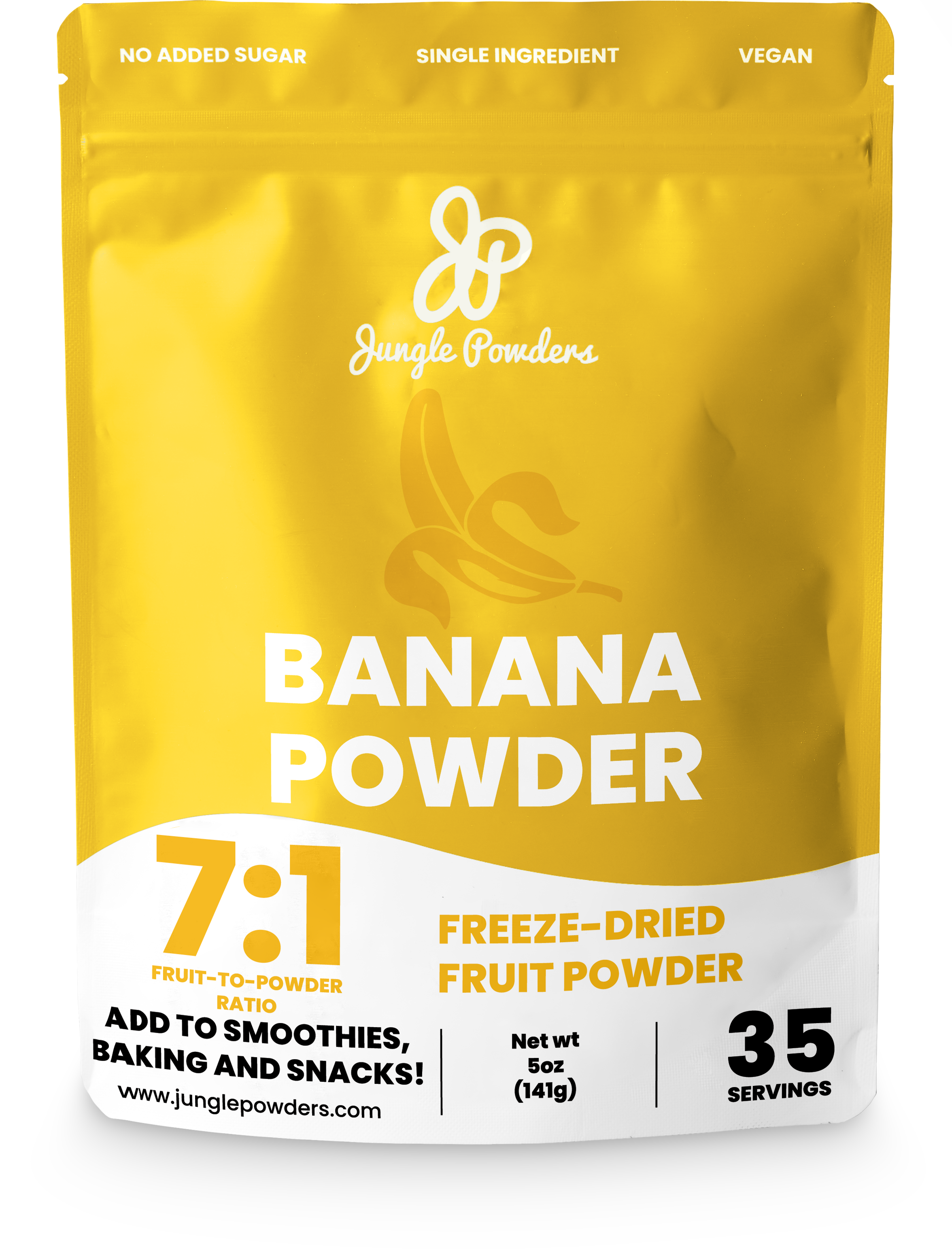 Jungle Powders Freeze Dried Banana Powder 5oz 141g junglepowders