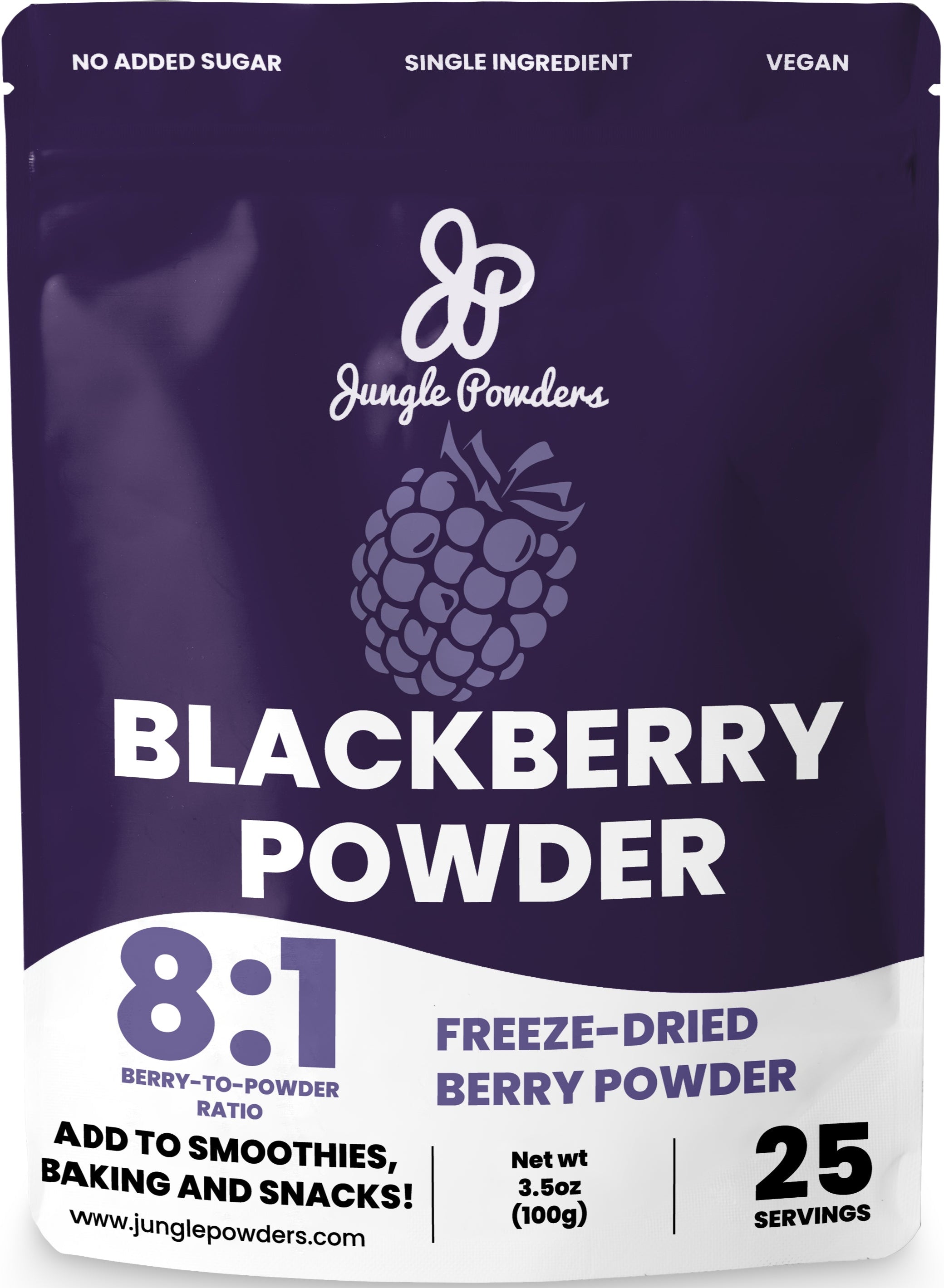 Freeze-dried Blackberry Powder – Jungle Powders